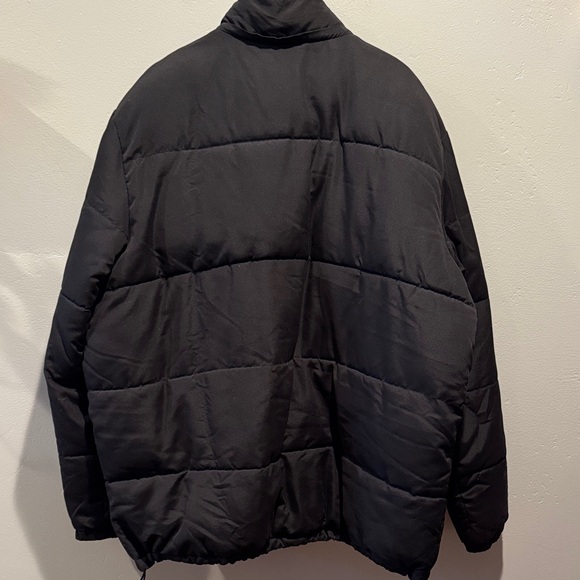 Old Navy Men's Quilted Black Puffer Jacket Puff Parka Winter Coat Front Pockets - Picture 9 of 14